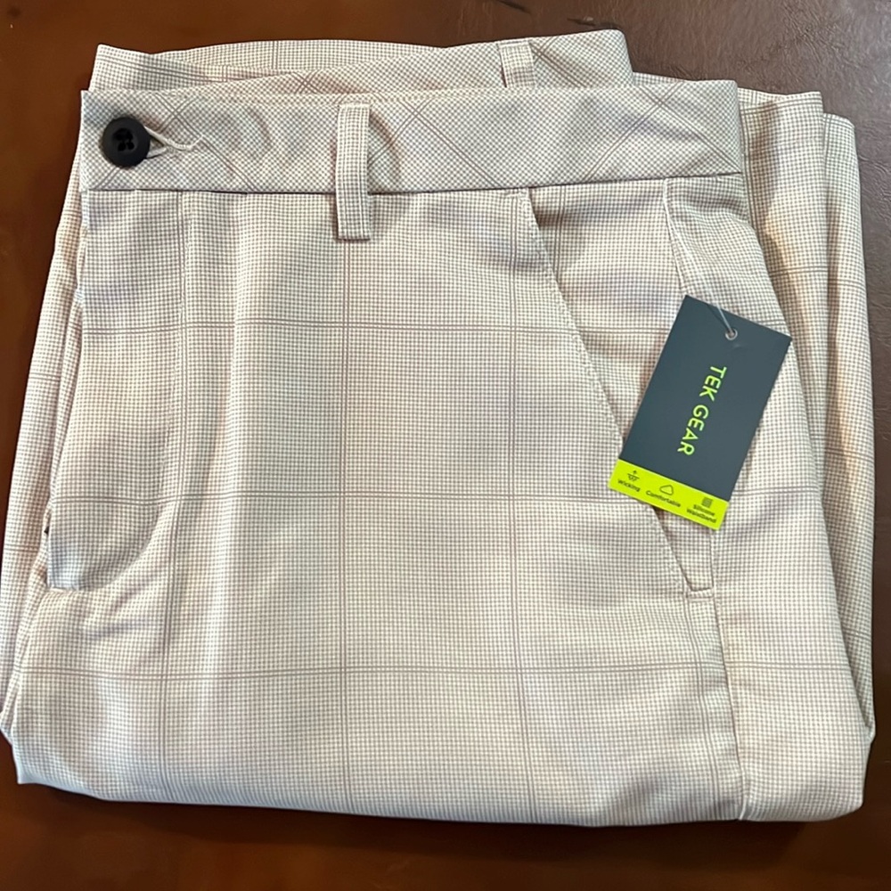 Men’s houndstooth wicking golf shorts